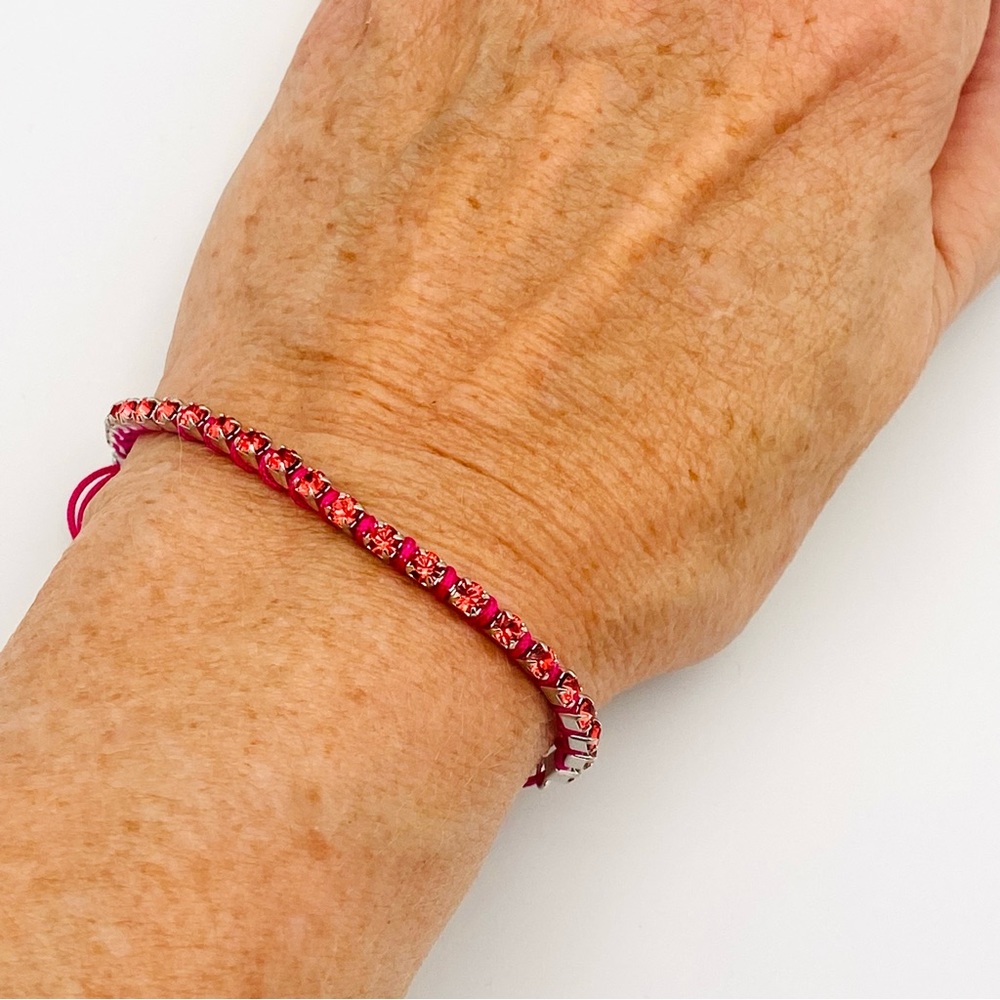 GUESS Pink Rhinestone Bracelet - Picture 6 of 6